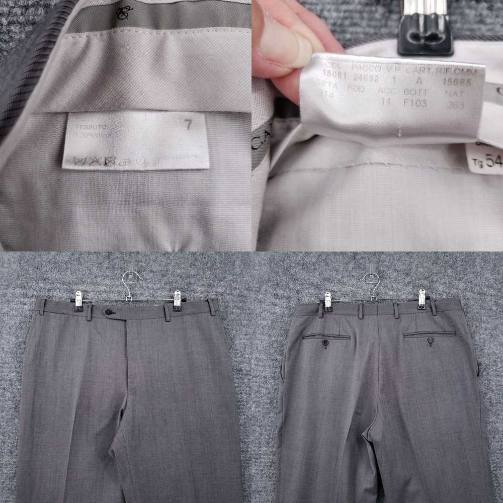 Canali Canali Dress Pants Mens 54 Gray Mid-Rise S… - image 4