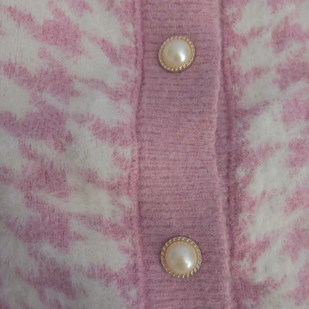 Vintage baby pink cardigan - image 3