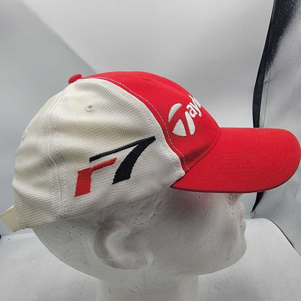 Taylor Made TaylorMade R7 Adults Red White Hat Ca… - image 4