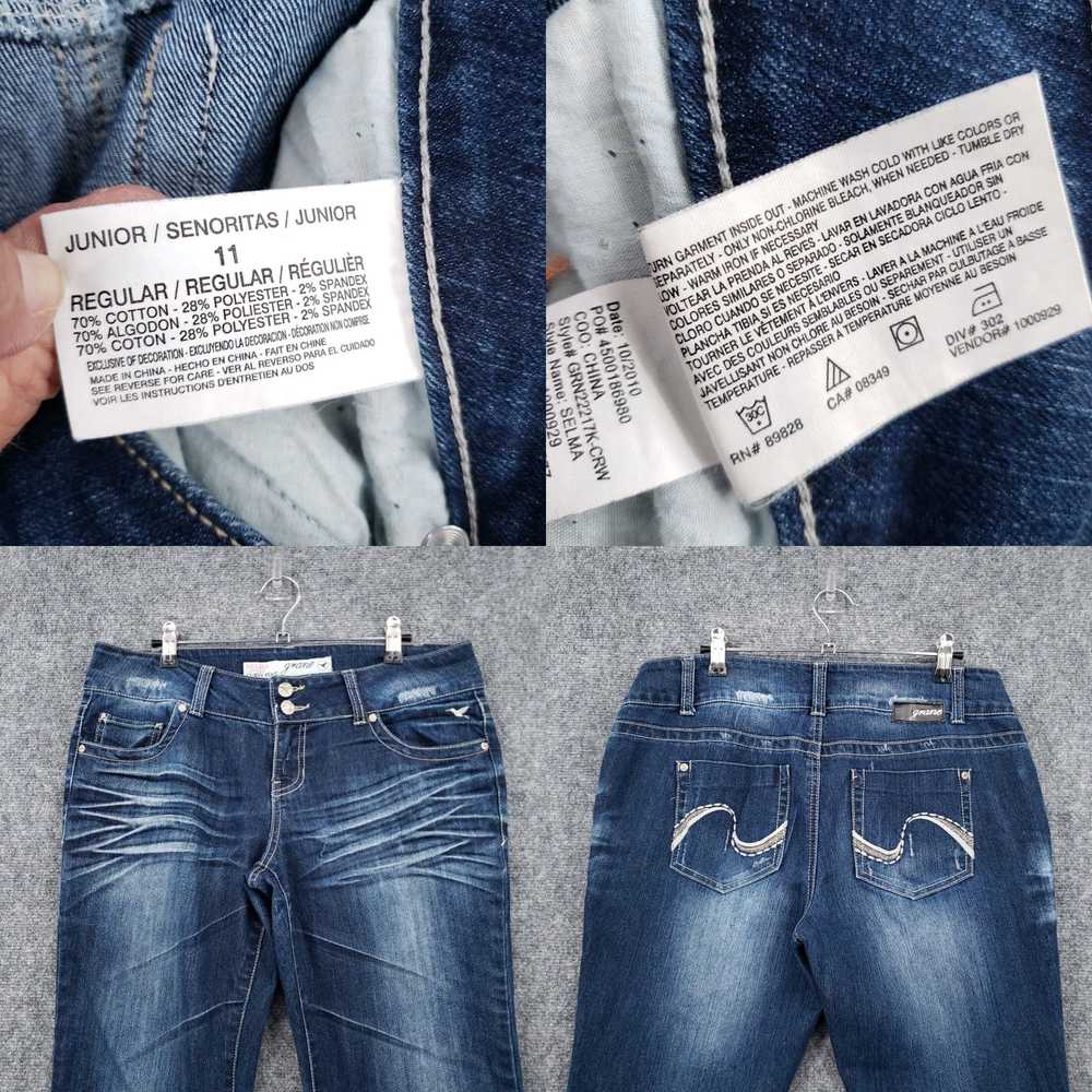 Vintage Grane Jeans Womens 11 Juniors Low Rise Se… - image 4