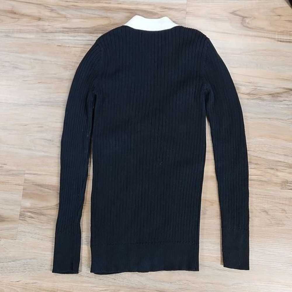 Vintage Old Navy Black & Cream Cardigan Sweater &… - image 4