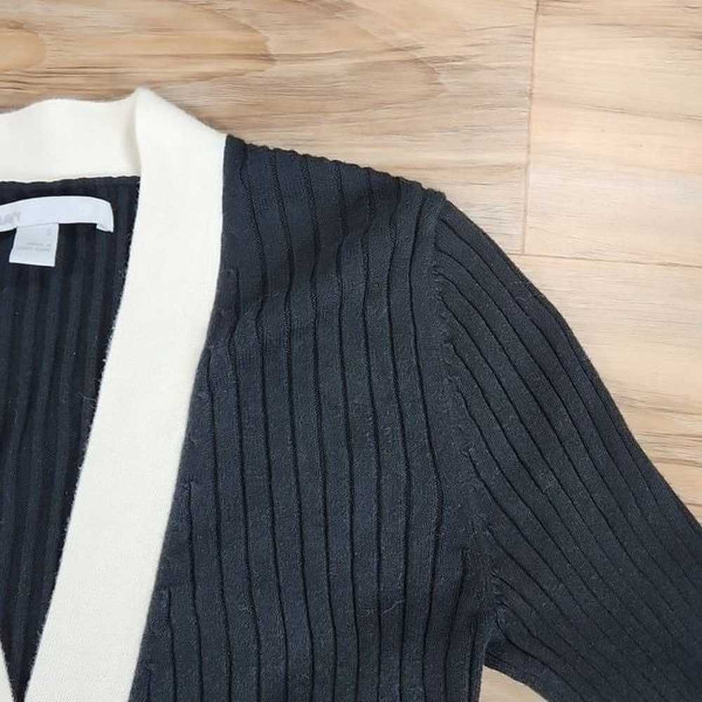 Vintage Old Navy Black & Cream Cardigan Sweater &… - image 6