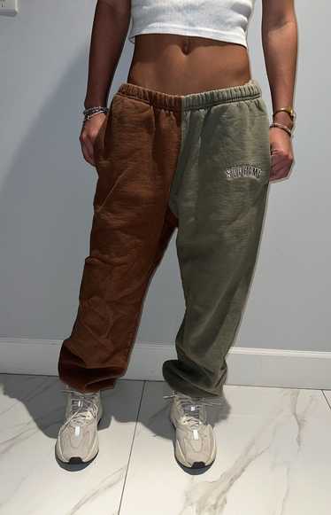 Supreme Rare Split Brown/Green Sweatpants