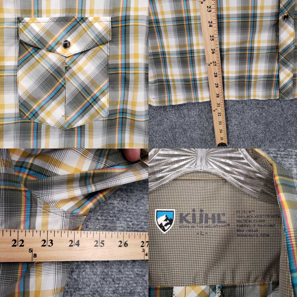 Vintage Kuhl Button Up Shirt Mens L Large Beige S… - image 4