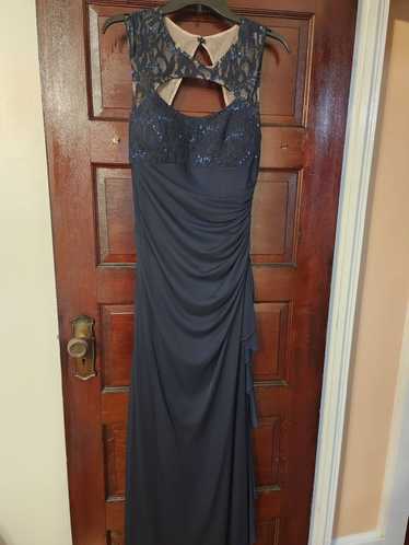 Macys Navy Blue Gown size 10