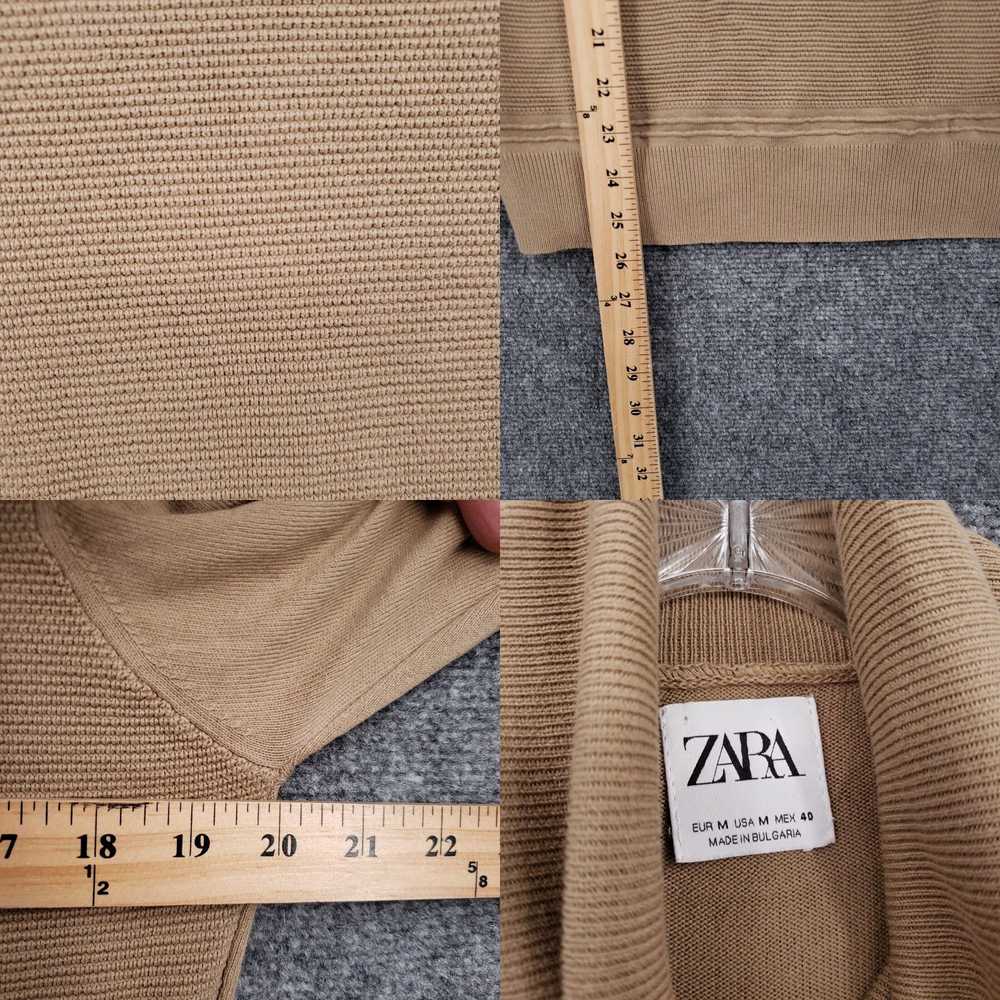 Zara Zara Sweater Womens M Medium Brown Knit Long… - image 4