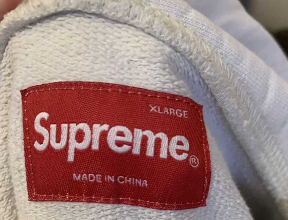 Supreme Rare Supreme SS16 overdyed hoodie off whi… - image 6