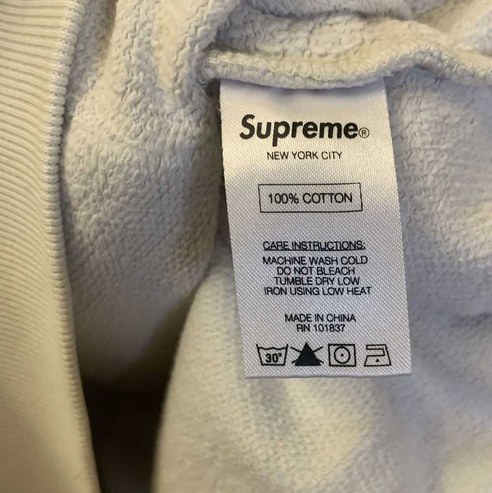 Supreme Rare Supreme SS16 overdyed hoodie off whi… - image 7