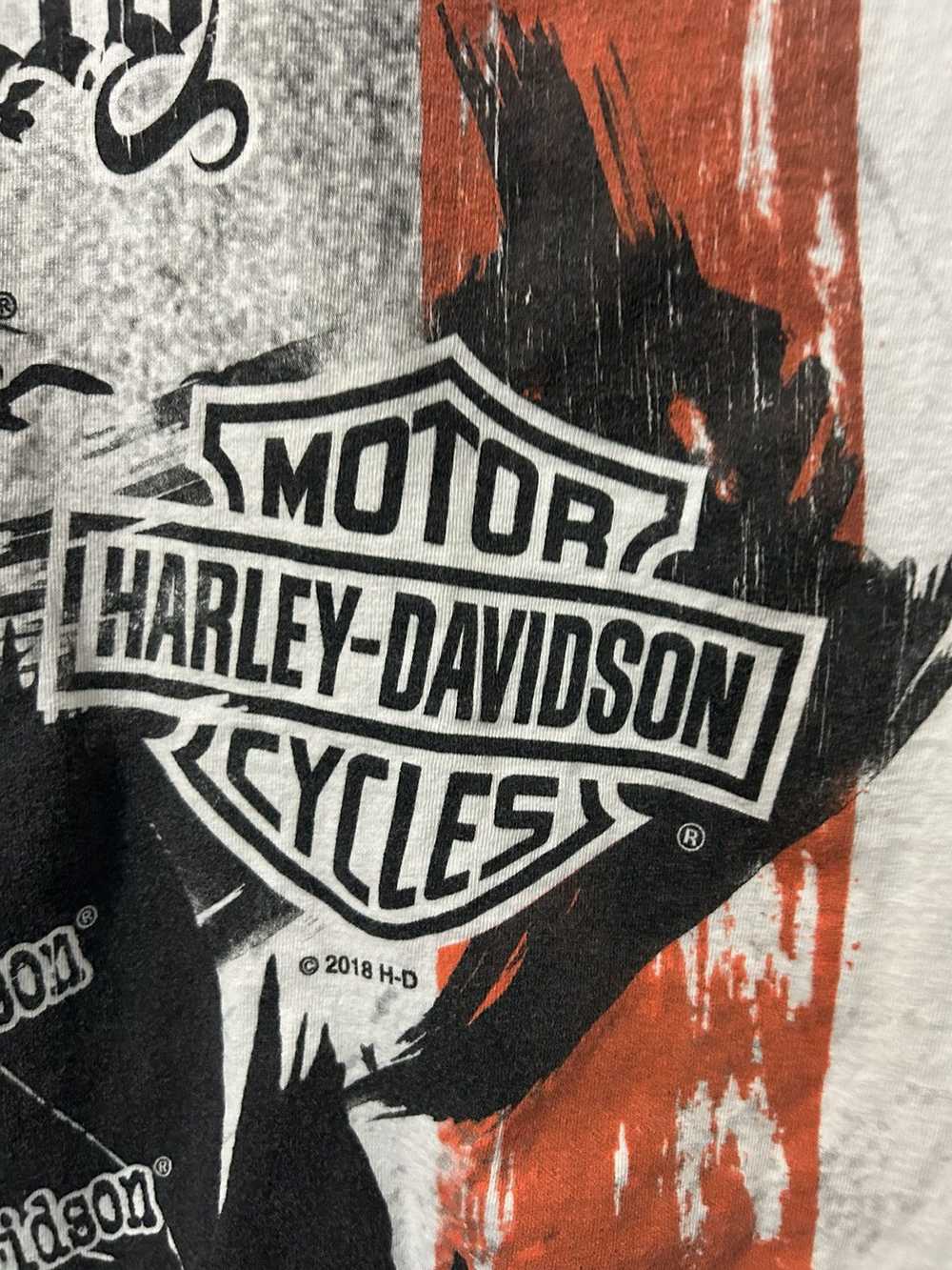 Harley Davidson × Streetwear × Vintage Crazy AOP … - image 9