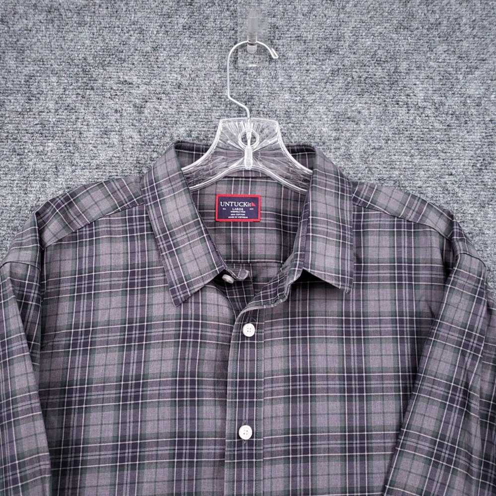 UNTUCKit Untuckit Button Up Shirt Mens L Large Gr… - image 3