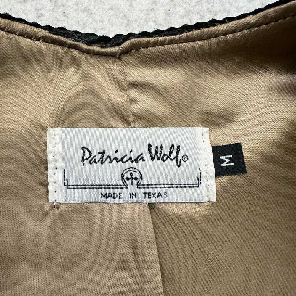 Vintage Patricia Wolf Leather Vest Womens Medium … - image 8