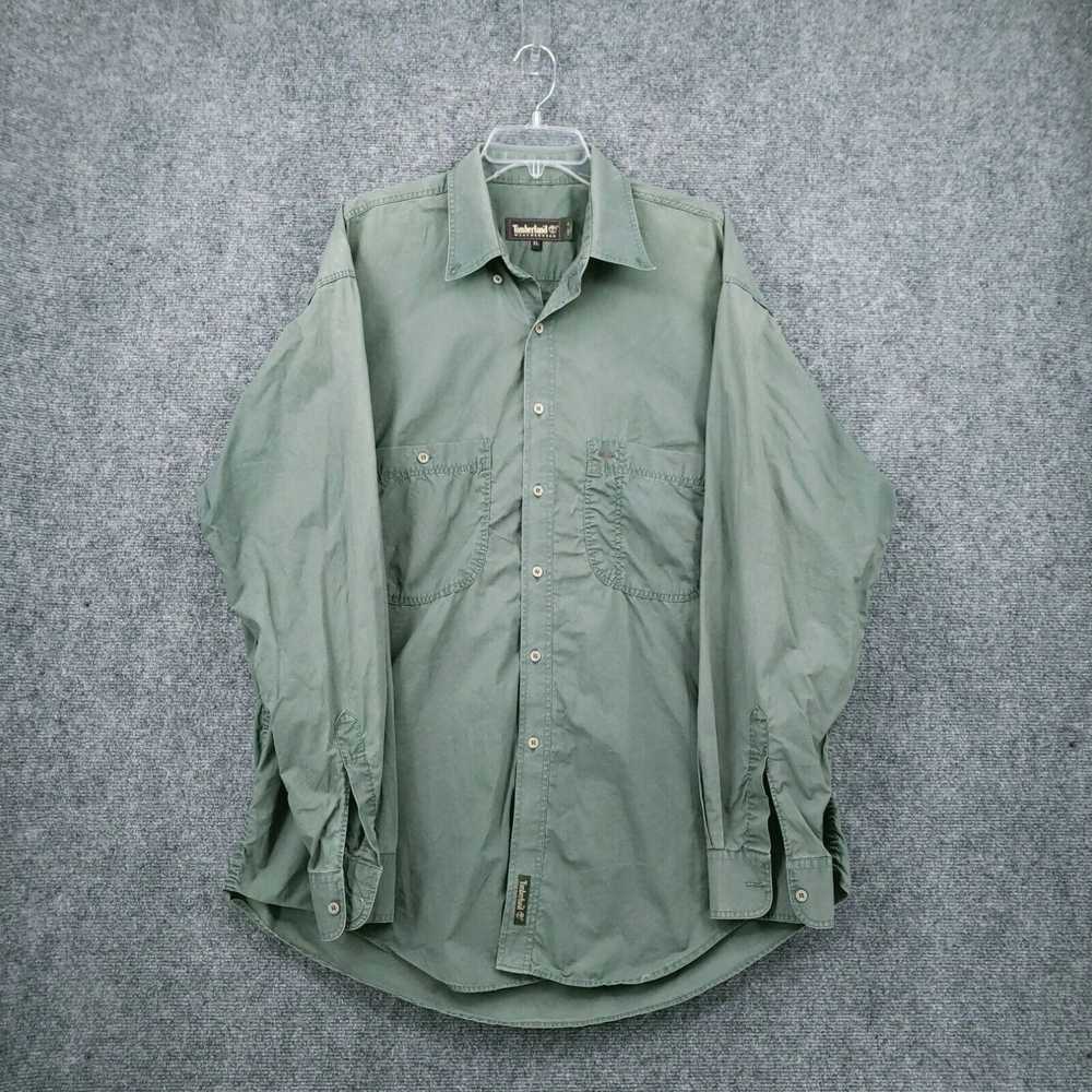 Timberland Timberland Shirt Mens XL Green Long Sl… - image 1