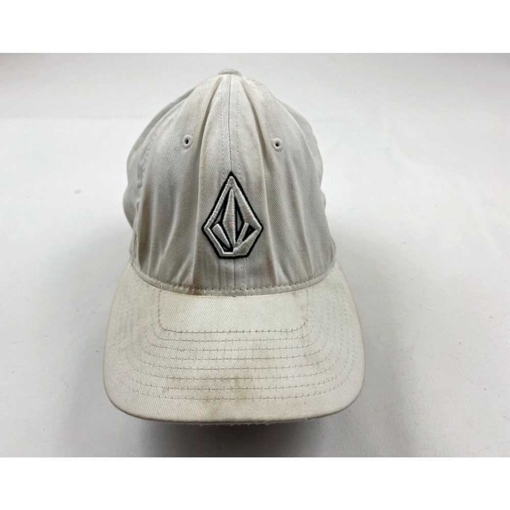 Volcom Volcom Hat Cap FlexFit White Black Embroid… - image 1