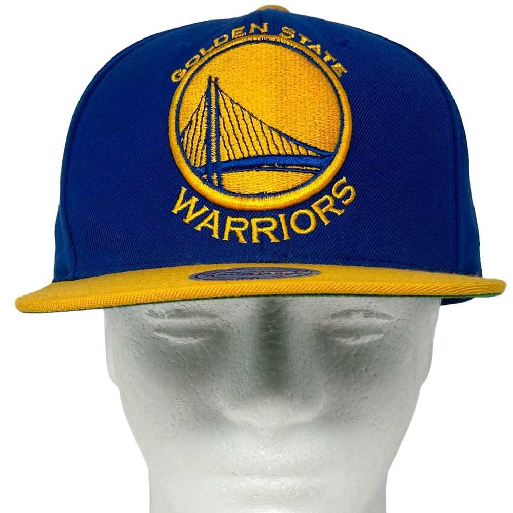 Mitchell & Ness Golden State Warriors Hat Blue Ye… - image 2