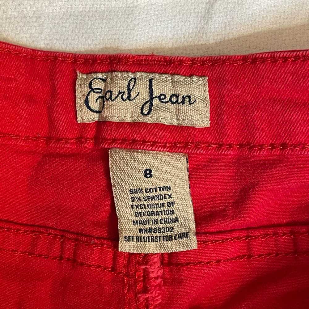 Earl Jean - Women’s Red Denim Straight Leg Jeans … - image 4