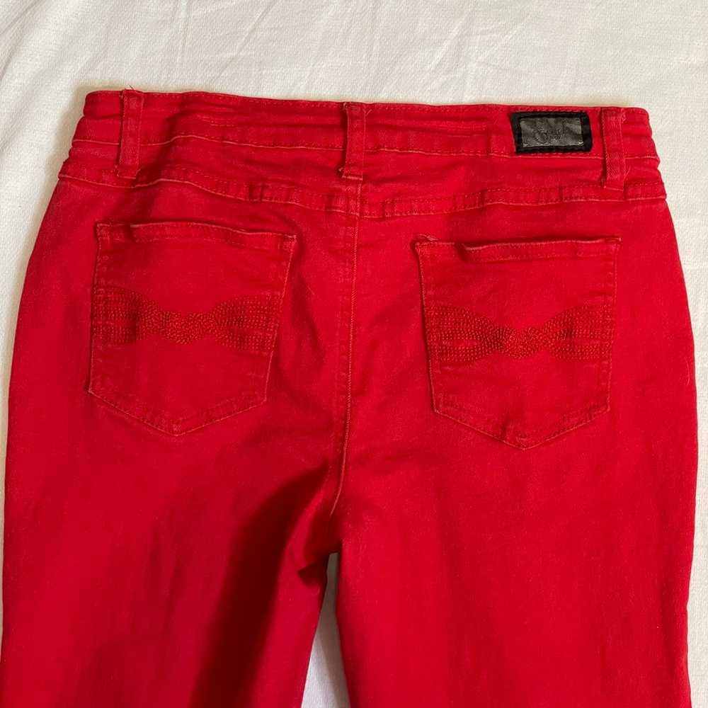 Earl Jean - Women’s Red Denim Straight Leg Jeans … - image 9