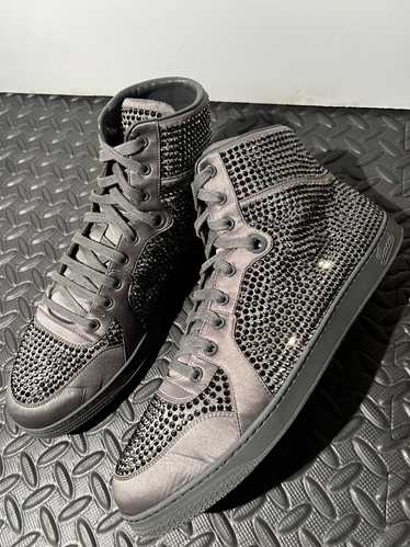 Gucci Gucci Coda Crystal Studded Leather High Top 
