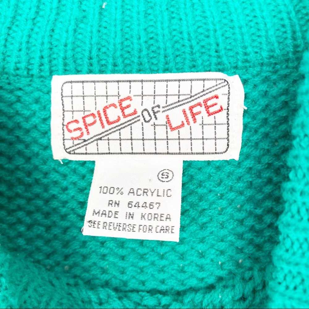 Vintage Vintage Green Scottie Dog Sweater Plaid B… - image 4