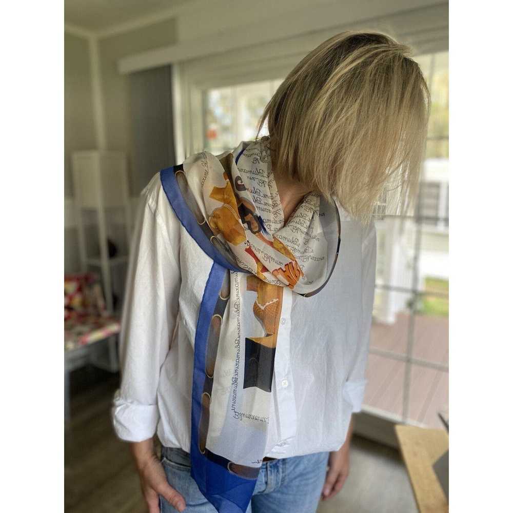 Blumarine Blumarine Vintage 100% silk scarf made … - image 2
