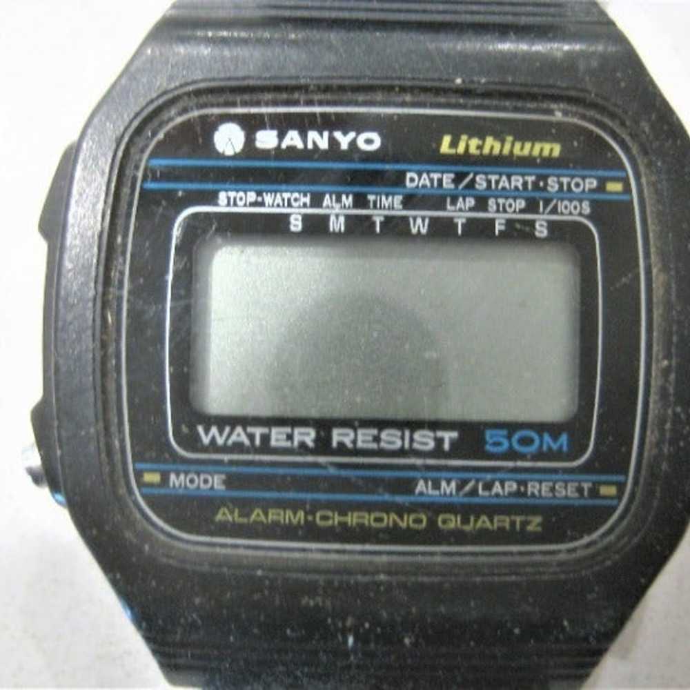 Vintage Sanyo Lithium D560 Chronograph Alarm Quar… - image 1