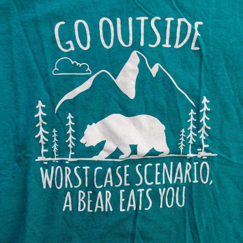 Vintage Go Outside Worst Case Scenario A Bear Eat… - image 2