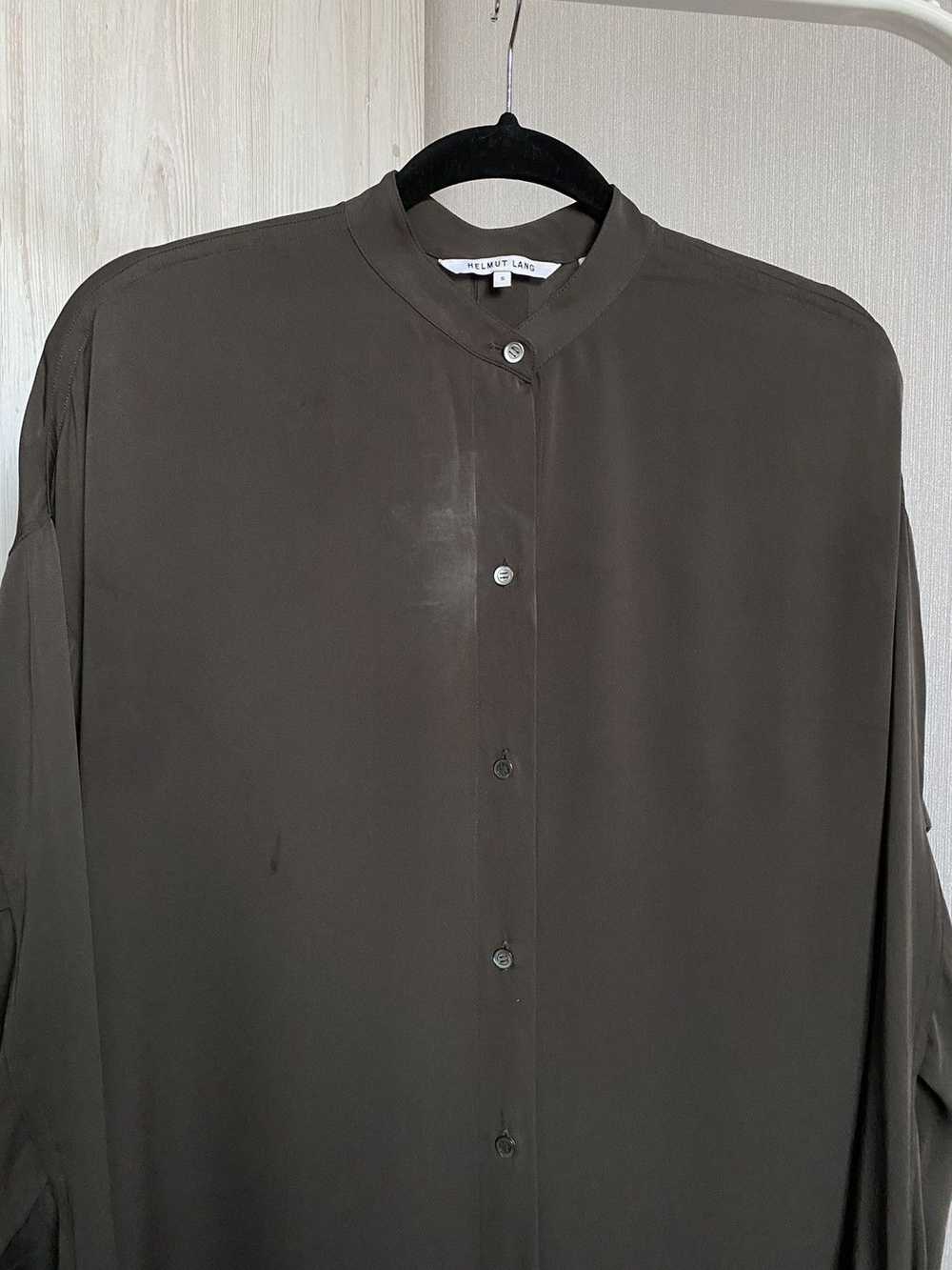 Helmut Lang Helmut lang silk button up shirt - image 3