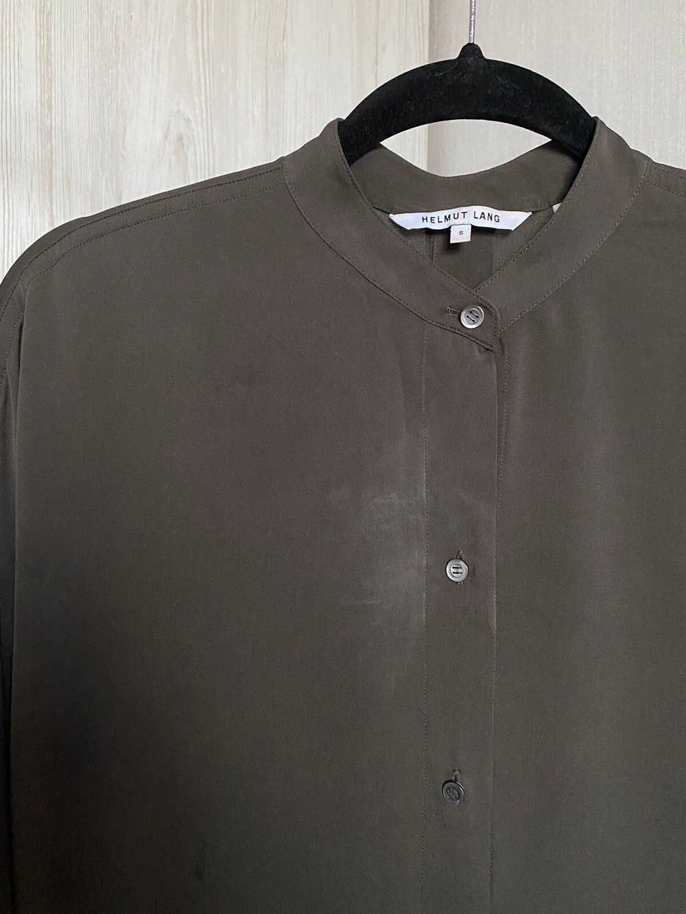 Helmut Lang Helmut lang silk button up shirt - image 4