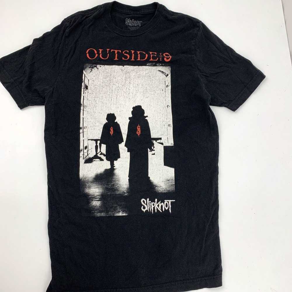 Vintage Slipknot Outside The 9 Men's T-Shirt Size… - image 2