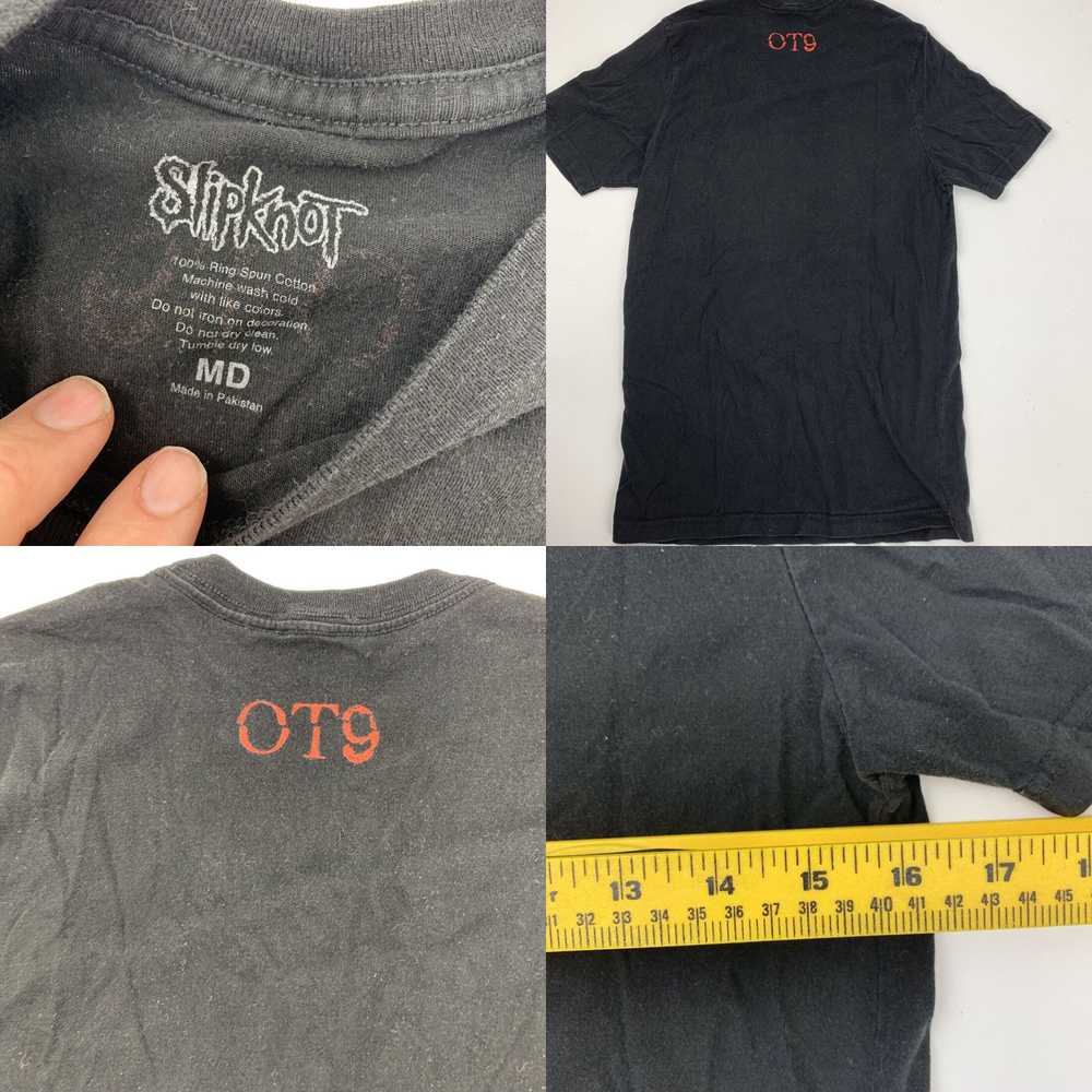 Vintage Slipknot Outside The 9 Men's T-Shirt Size… - image 4