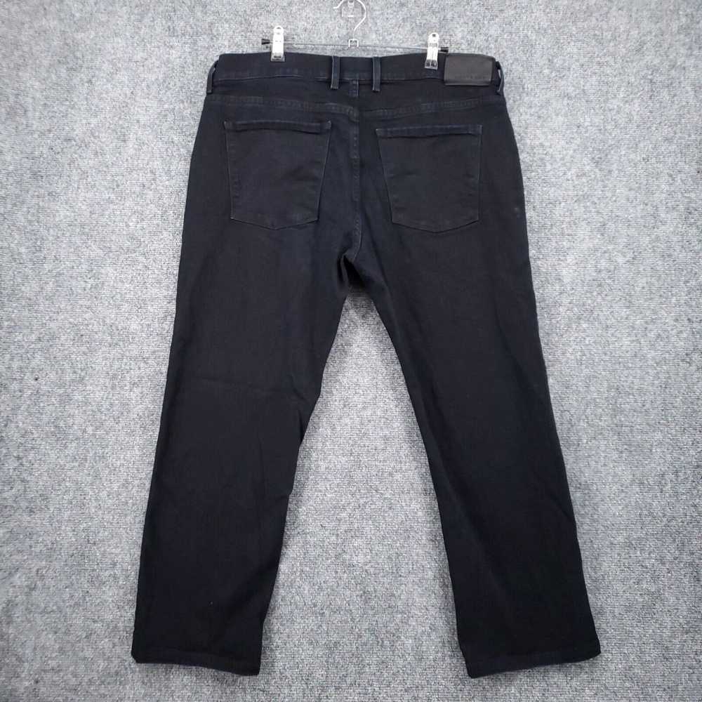 Vintage Mott and Bow Jeans Mens 38x26 Black Slim … - image 2