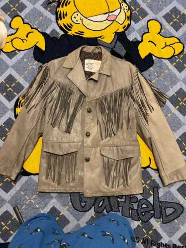 Leather Jacket × Schott × Vintage Vintage Crazy Sc