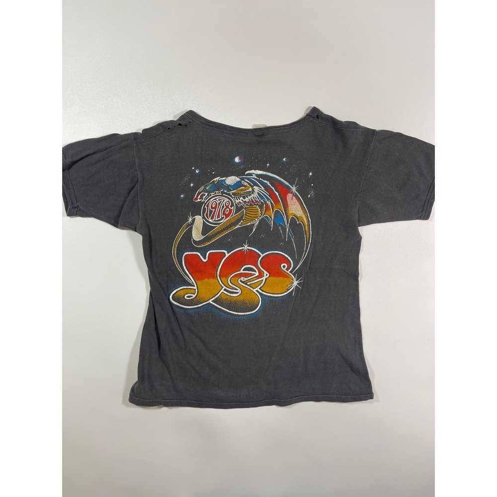 Vintage 1978 70s Yes American Tour T Shirt Dragon… - image 6