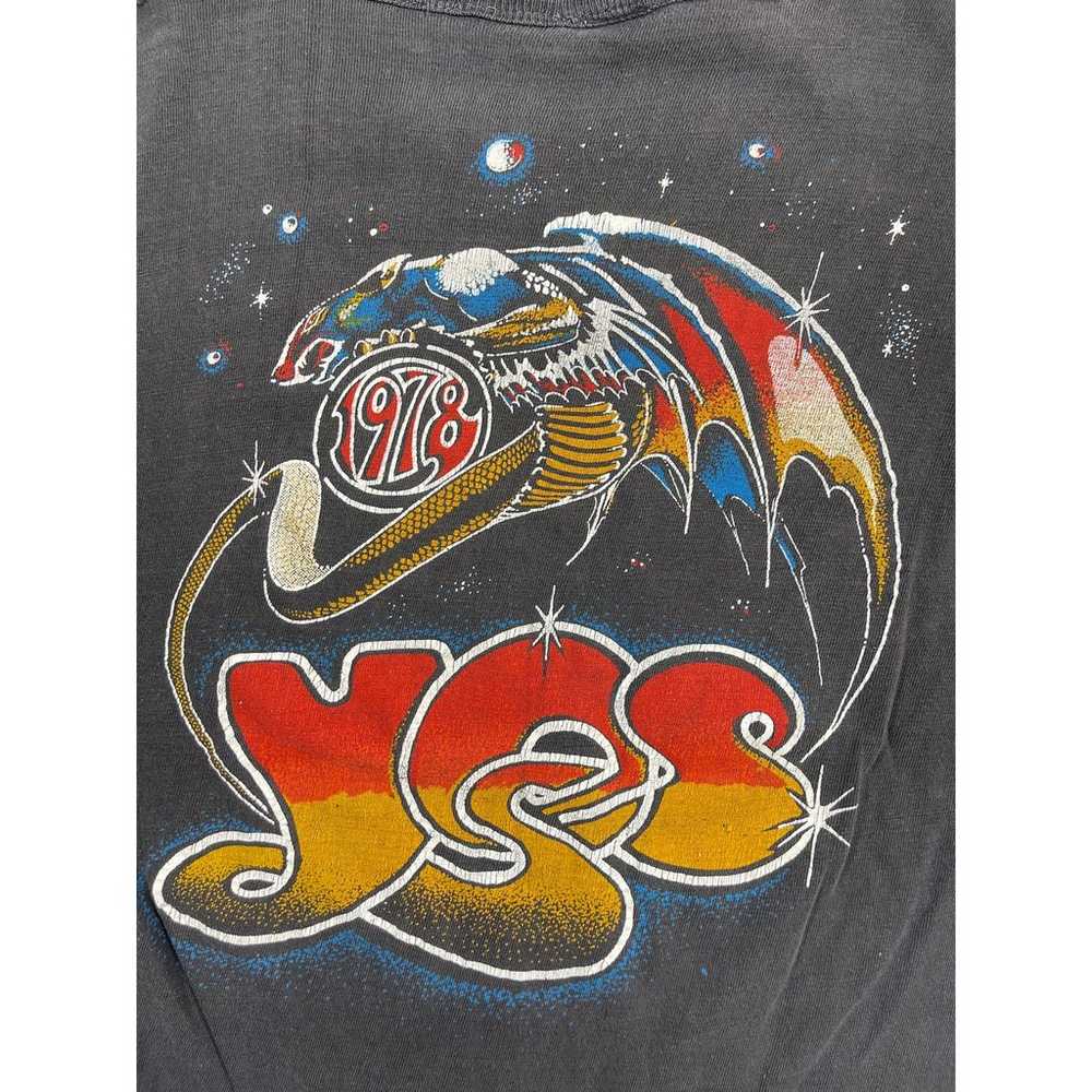 Vintage 1978 70s Yes American Tour T Shirt Dragon… - image 7