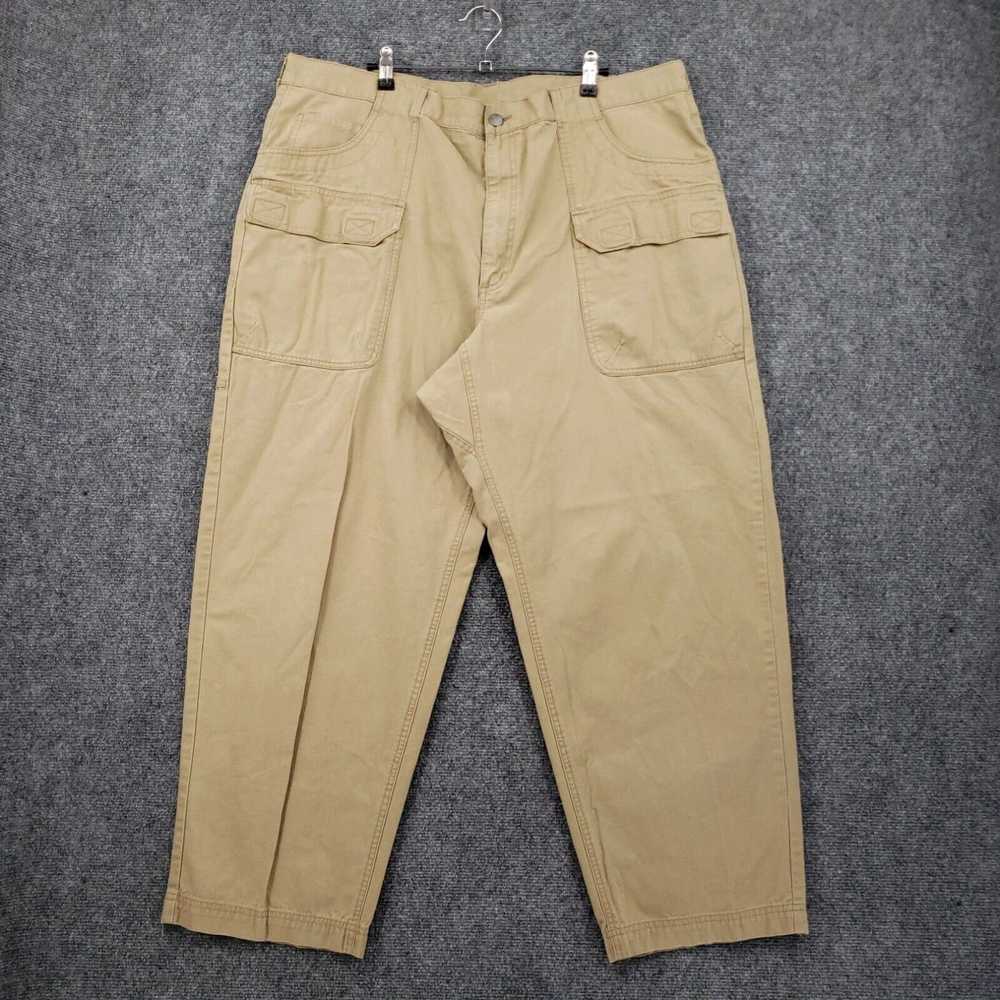 Vintage REI Cargo Pants Mens 42x30 Beige Safari B… - image 1
