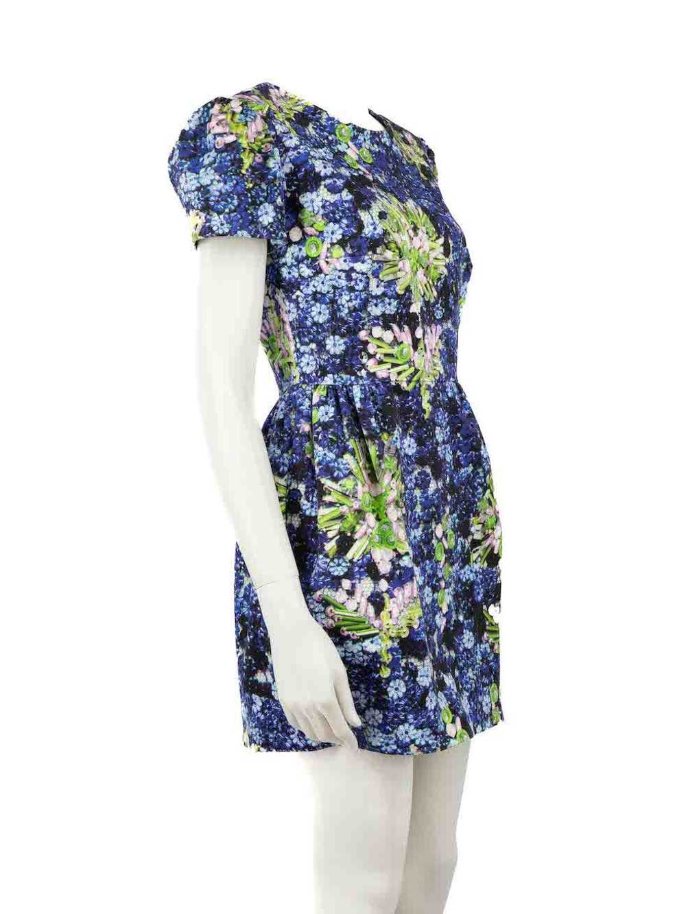 Mary Katrantzou Floral Bead Print Mini Dress - image 2