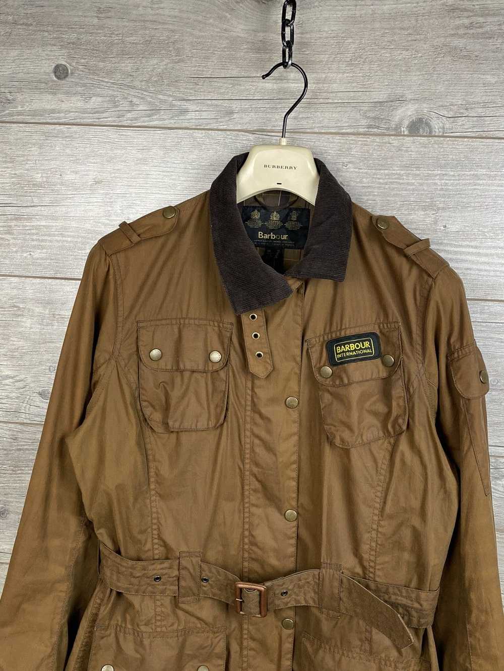 Barbour × Vintage × Waxed Barbour International w… - image 9