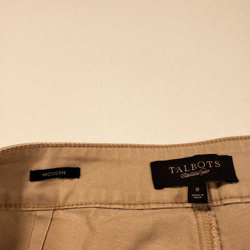 Talbots Talbots Pants Womens 8 Khaki Modern Chino… - image 3