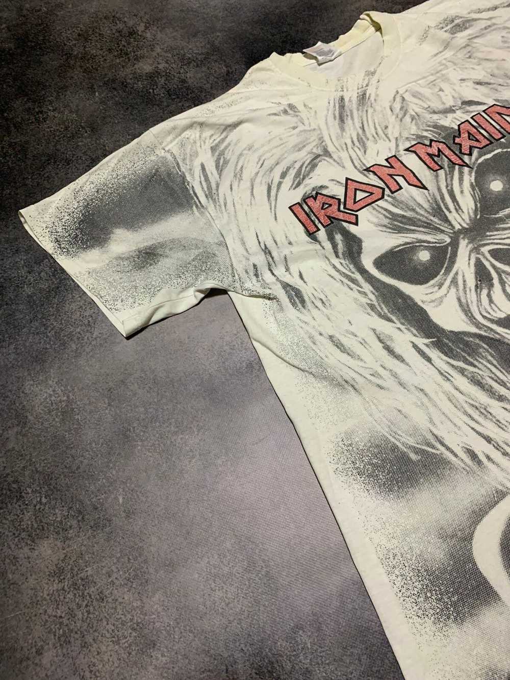 Iron Maiden × Rock Tees × Vintage Rare 90s All Ov… - image 2