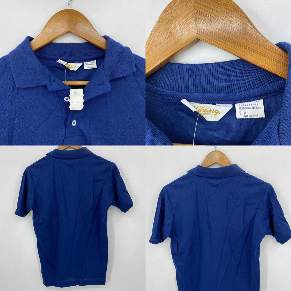 Vintage Whang Polo Shirt Men's S Navy Blue Vintag… - image 4