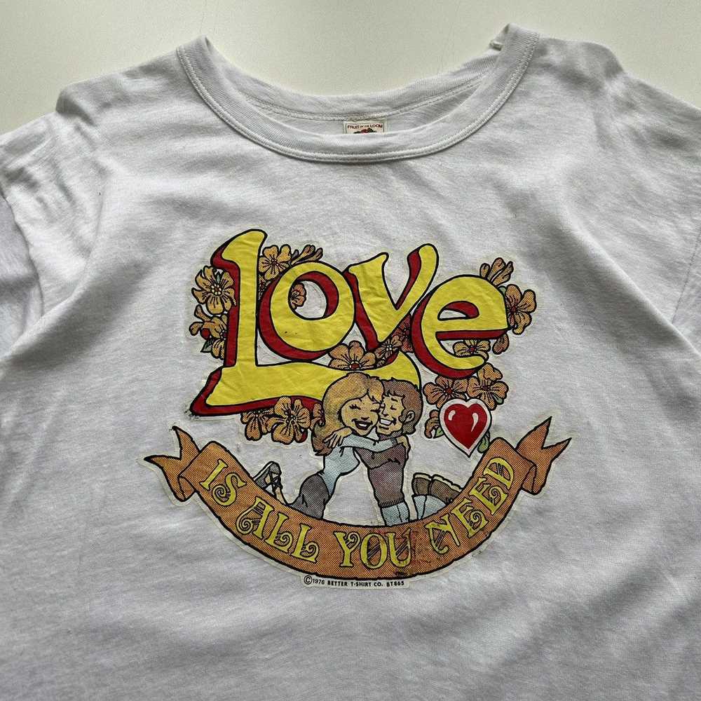 Art × Made In Usa × Vintage Vintage 70s Love Is A… - image 2