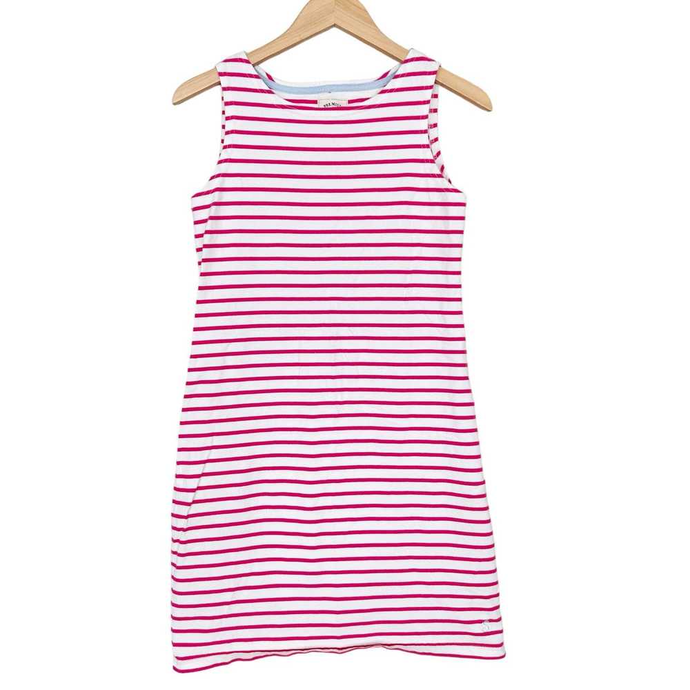 Other Joules Riva Pink White Striped Sleeveless D… - image 1