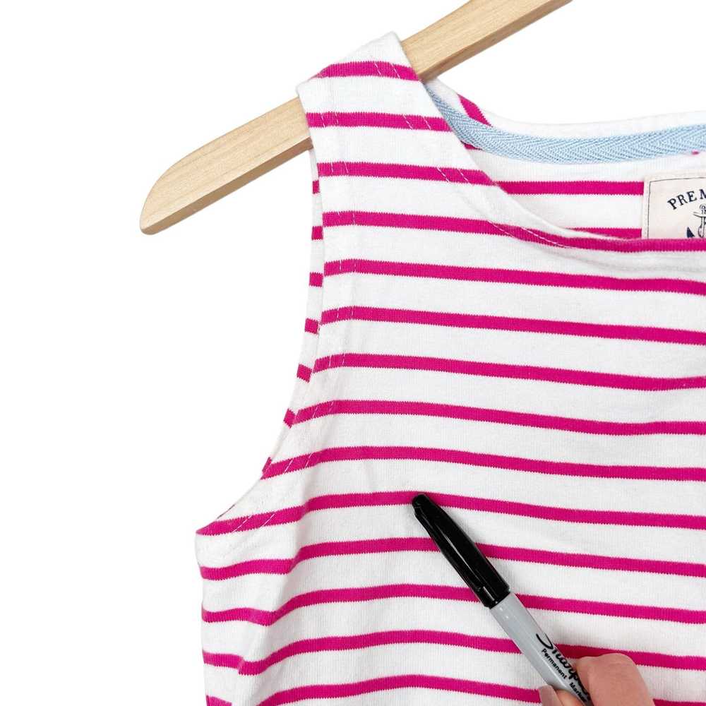 Other Joules Riva Pink White Striped Sleeveless D… - image 4
