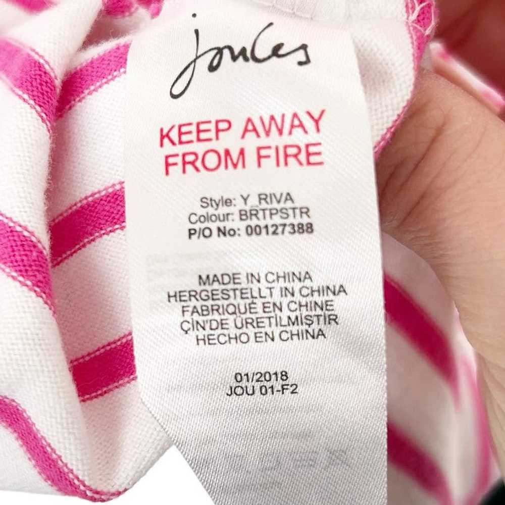 Other Joules Riva Pink White Striped Sleeveless D… - image 7