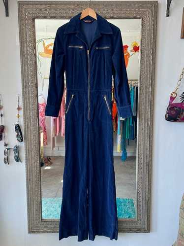 パンツ 1970s corduroy jumpsuit パンツ 1970s corduroy jumpsuit King Louie 70s Garbo Zip