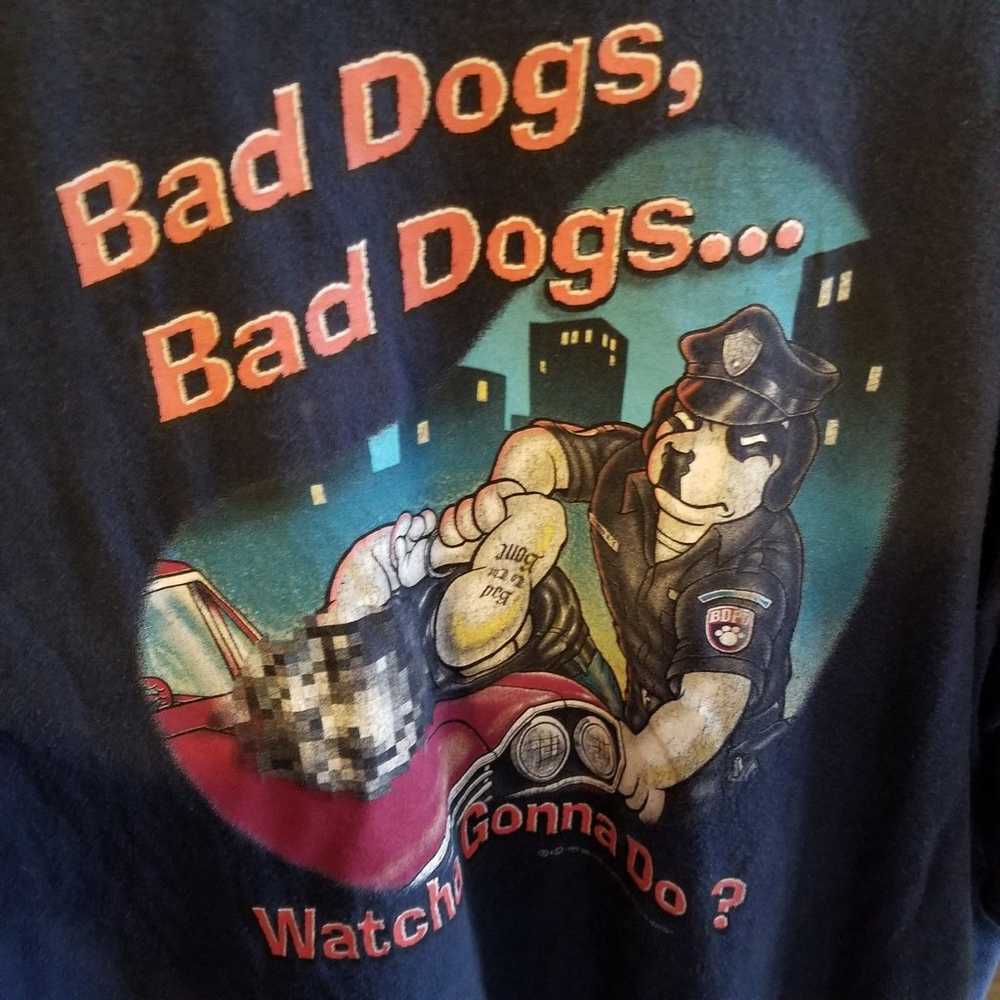 Vintage Big Dogs Santa Barbara bad dogs shirt siz… - image 3