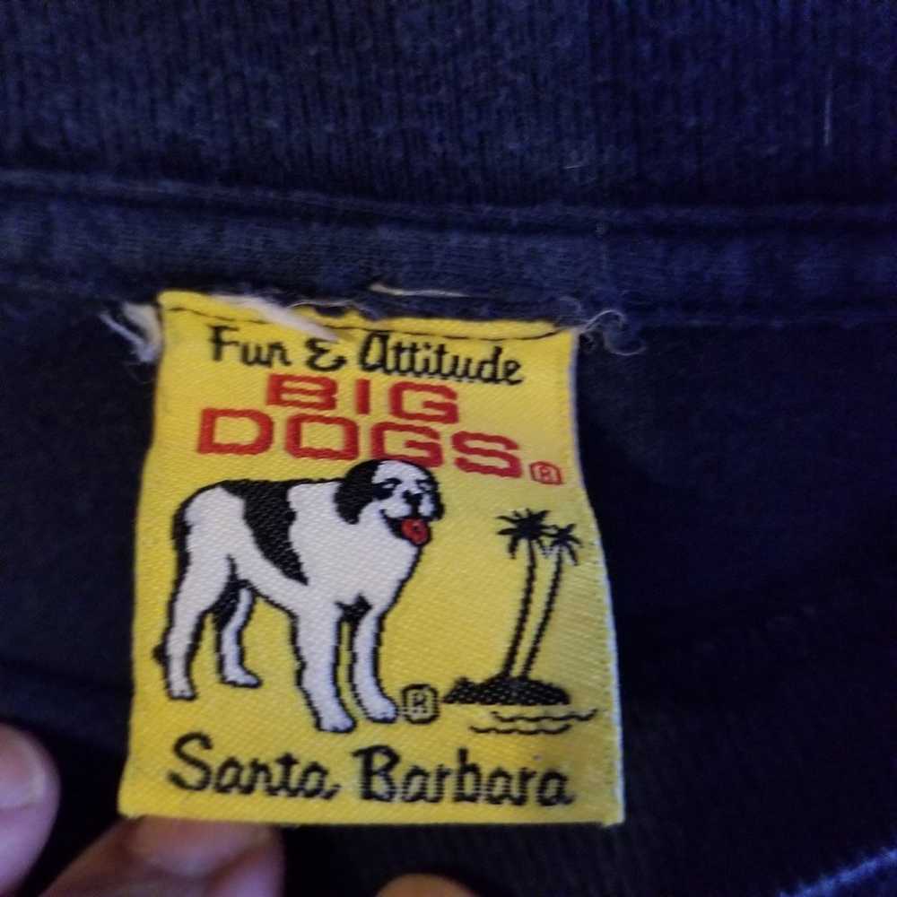 Vintage Big Dogs Santa Barbara bad dogs shirt siz… - image 5