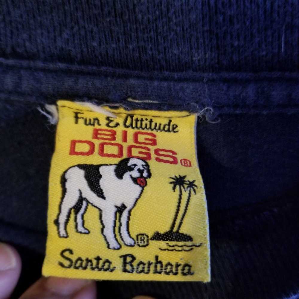 Vintage Big Dogs Santa Barbara bad dogs shirt siz… - image 6