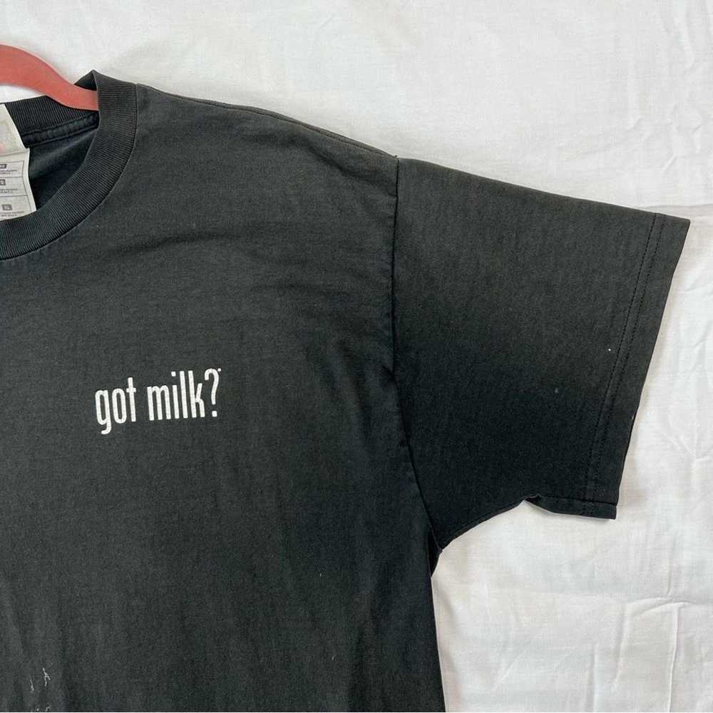 Fruit Of The Loom Vintage 90s Got Milk? Shirt Bla… - image 7