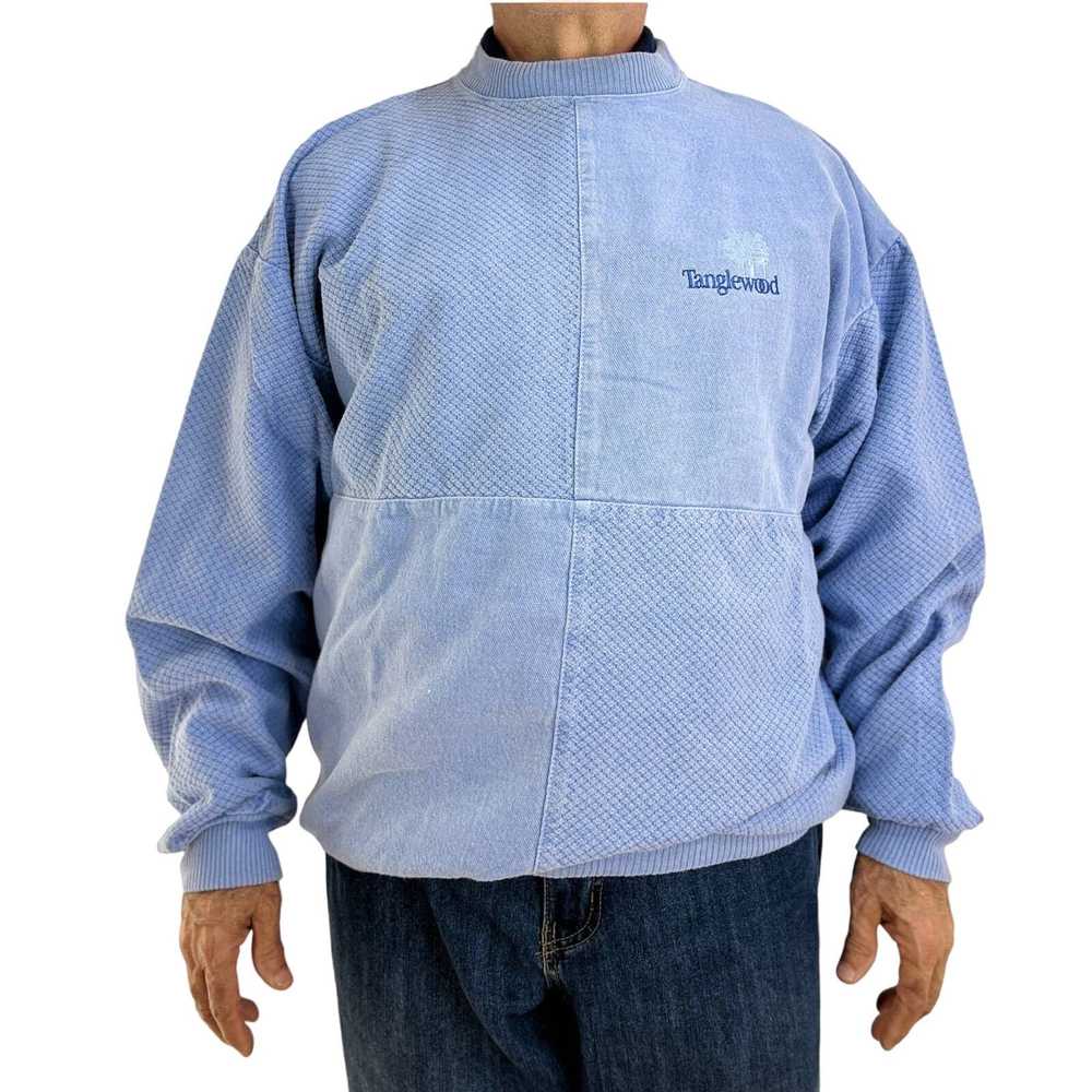 Vintage Vintage Tanglewood Park Blue Cotton Sweat… - image 1