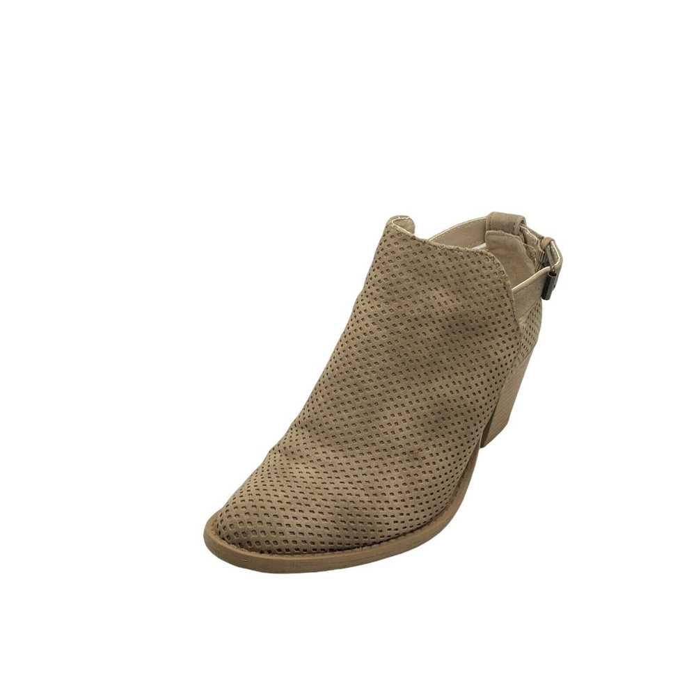 Vintage Qupid Womens Brown Leather Block Heel Poi… - image 1